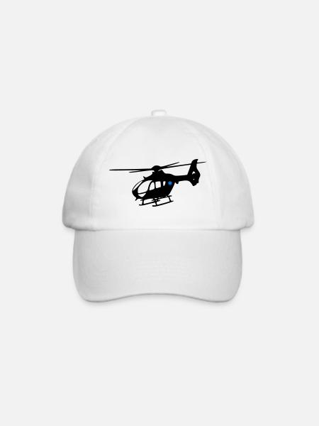 Notarzthubschrauber - Baseballkappe - Weiß/Weiß