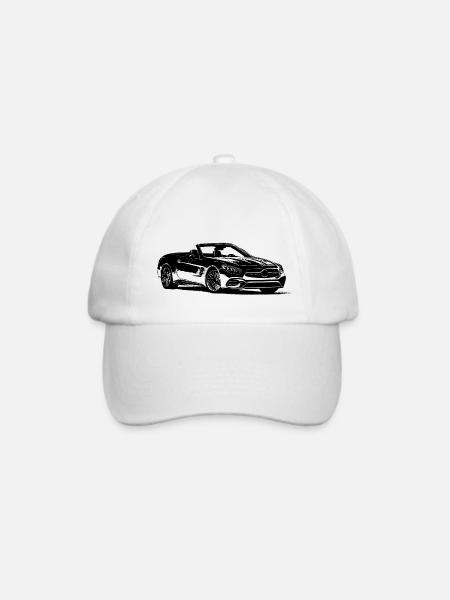 Cabrio - Baseballkappe - Weiß/Weiß