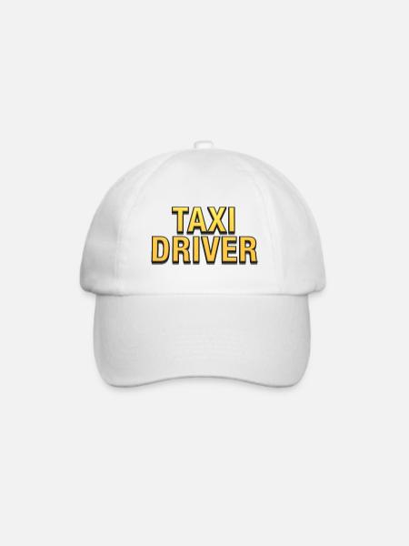 TAXI DRIVER - Baseballkappe - Weiß/Weiß