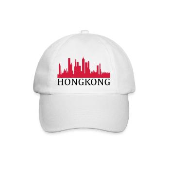 hongkong - Baseballkappe - Weiß/Weiß - Vorne