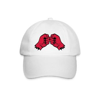 Gesicht fist bump Faust 1106 - Baseballkappe - Weiß/Weiß - Vorne