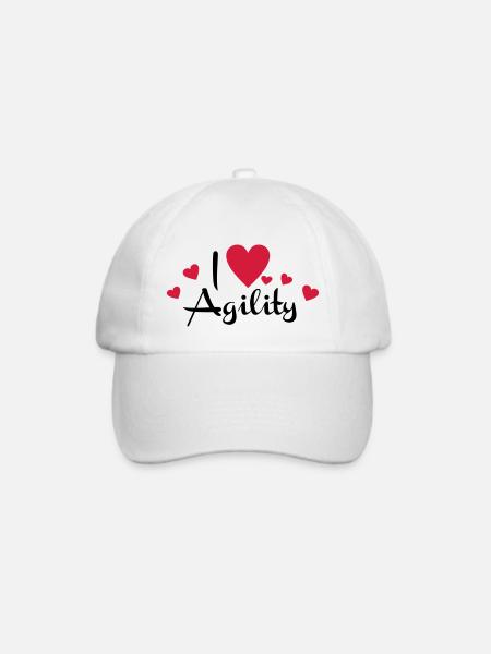 Agility - Baseballkappe - Weiß/Weiß