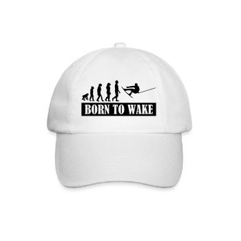 Wakeboard,Shred,Wakeboarder,Wakeboarding,Wake - Baseballkappe - Weiß/Weiß - Vorne