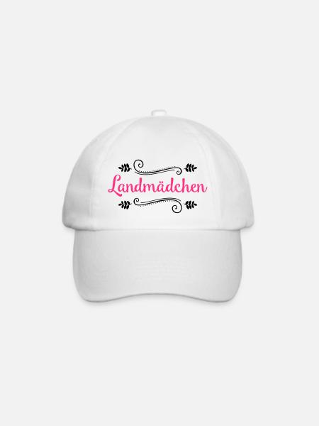 landmaedchen design - Baseballkappe - Weiß/Weiß