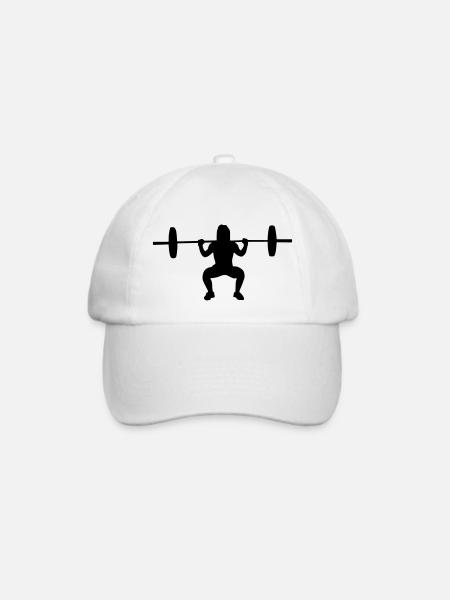gym girl - Baseballkappe - Weiß/Weiß