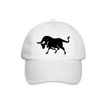 stier - Baseballkappe - Weiß/Weiß - Vorne