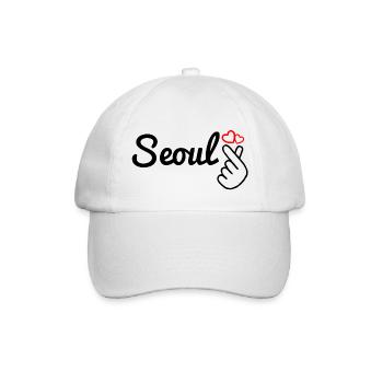 Seoul - Baseballkappe - Weiß/Weiß - Vorne