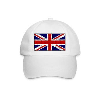 Union Jack Flag Puzzle - Baseballkappe - Weiß/Weiß - Vorne