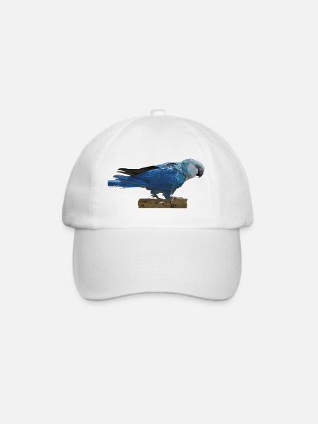 Spix 'Ara - Baseballkappe - Weiß/Weiß