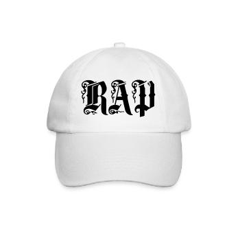 RAP - Baseballkappe - Weiß/Weiß - Vorne