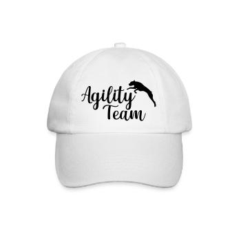 Agility Team Hundesport - Baseballkappe - Weiß/Weiß - Vorne