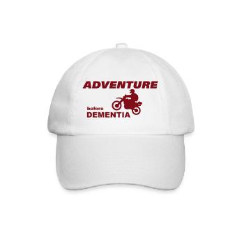 MOTORCYCLE ADVENTURE - Baseballkappe - Weiß/Weiß - Vorne