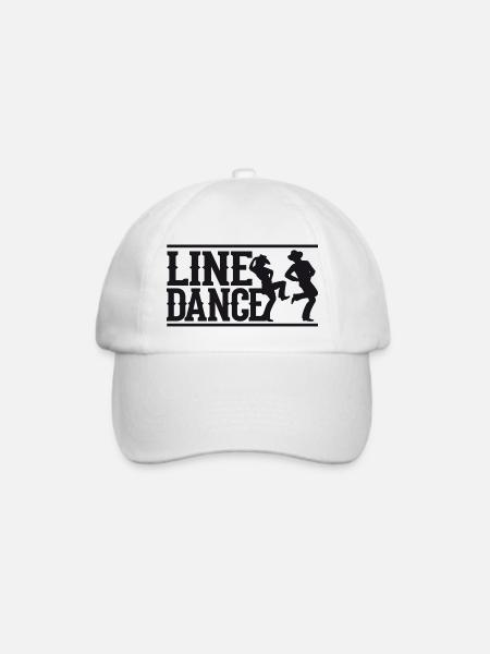 Linedance Country Musik Western Cowboy Girl - Baseballkappe - Weiß/Weiß