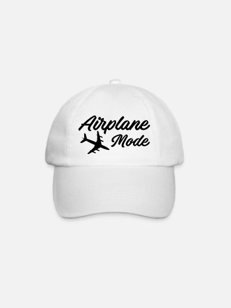 Flugzeugmodus - Baseballkappe - Weiß/Weiß