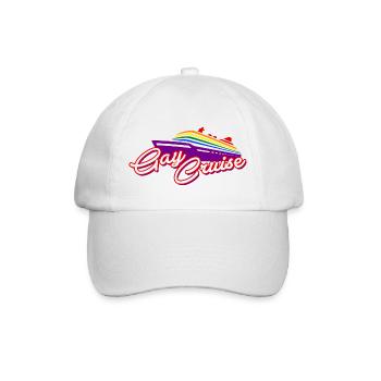 Gay Cruise - Baseballkappe - Weiß/Weiß - Vorne