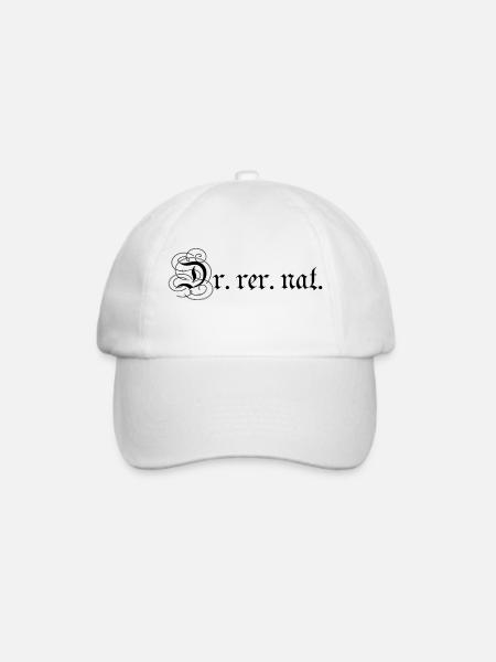 Dr. rer. nat. - Baseballkappe - Weiß/Weiß