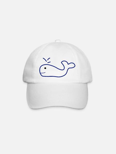 Waal Logo - Baseballkappe - Weiß/Weiß
