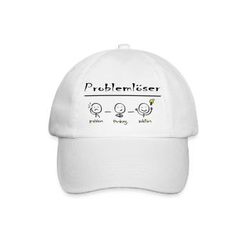 Problemlöser - Baseballkappe - Weiß/Weiß - Vorne