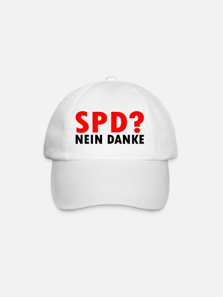 Spd - Baseballkappe - Weiß/Weiß
