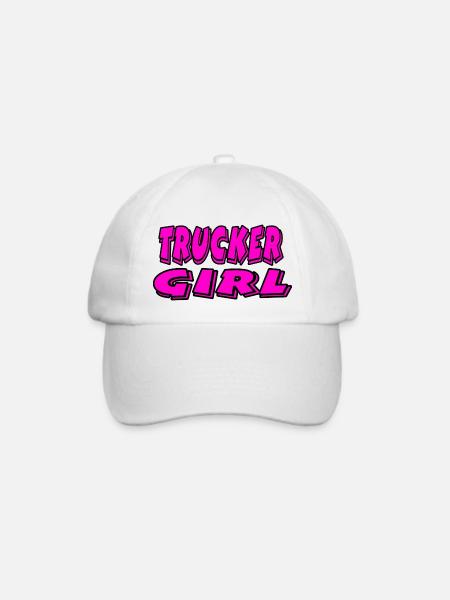 Trucker Girl - Baseballkappe - Weiß/Weiß