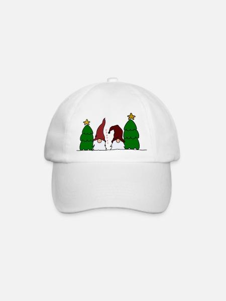 Weihnachtsmann - Baseballkappe - Weiß/Weiß