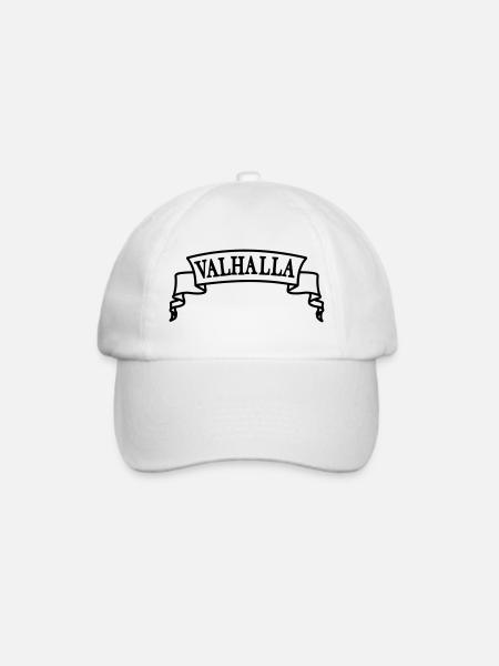 Walhalla im Banner - Baseballkappe - Weiß/Weiß
