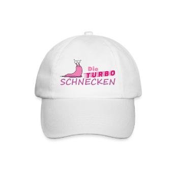 Muddy run shirt mud Matsch Laufshirt Team Schnecke - Baseballkappe - Weiß/Weiß - Vorne