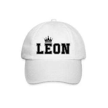 Leon - Baseballkappe - Weiß/Weiß - Vorne