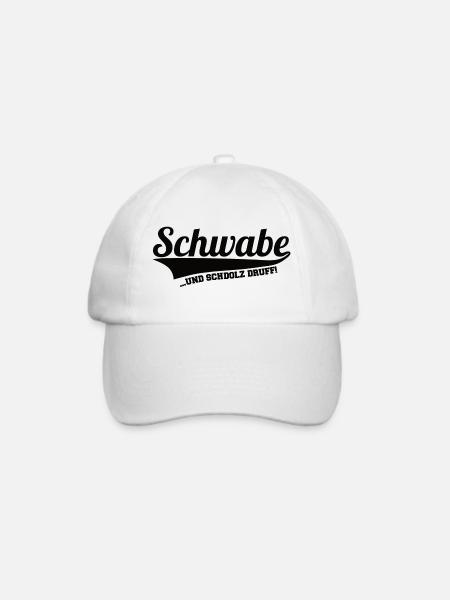 Schwabe - Schwäbisch - Baseballkappe - Weiß/Weiß