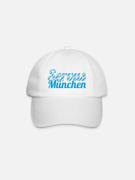 Servus München - Baseballkappe - Weiß/Weiß