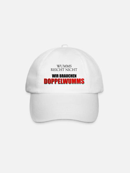 Wumms, Doppelwumms, Scholz, Politik, Sprüche - Baseballkappe - Weiß/Weiß
