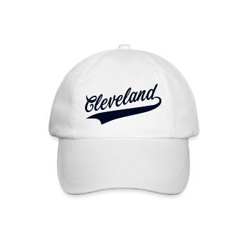 Cleveland - Baseballkappe - Weiß/Weiß - Vorne