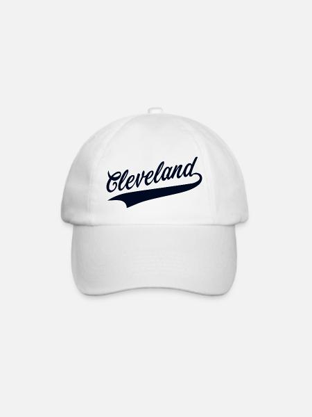 Cleveland - Baseballkappe - Weiß/Weiß