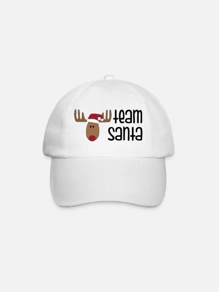 Lustige Weihnachten - Baseballkappe - Weiß/Weiß