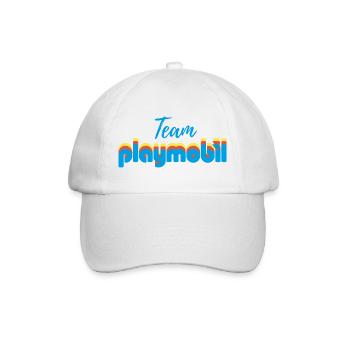 Playmobil Team Logo - Baseballkappe - Weiß/Weiß - Vorne
