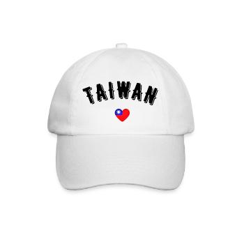 Taiwan - Baseballkappe - Weiß/Weiß - Vorne