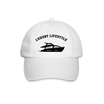 Yacht Luxury Lifestyle - Baseballkappe - Weiß/Weiß - Vorne