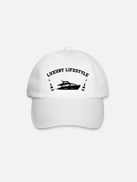 Yacht Luxury Lifestyle - Baseballkappe - Weiß/Weiß