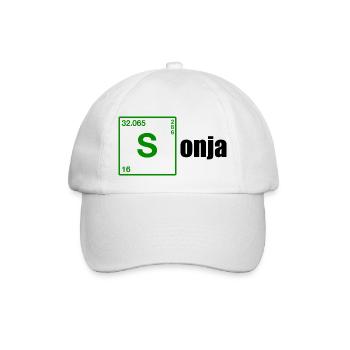 Sonja Geschenk black - Baseballkappe - Weiß/Weiß - Vorne