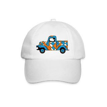 Der Oldtimer - Baseballkappe - Weiß/Weiß - Vorne