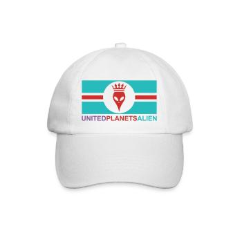 United Planets Alien - Baseballkappe - Weiß/Weiß - Vorne