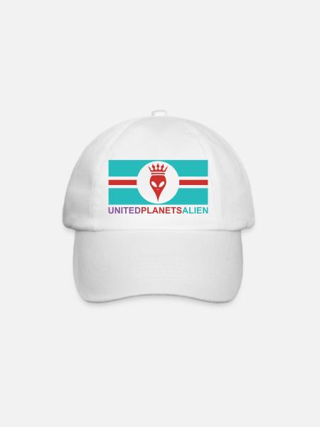 United Planets Alien - Baseballkappe - Weiß/Weiß