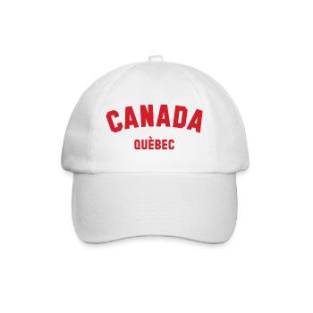QUEBEC, Canada Kanada - Baseballkappe - Weiß/Weiß - Vorne