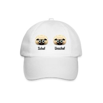 Schaf Unschaf - Baseballkappe - Weiß/Weiß - Vorne