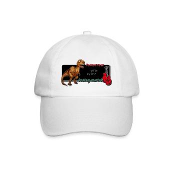 Dino Boxer T-Rex - Baseballkappe - Weiß/Weiß - Vorne
