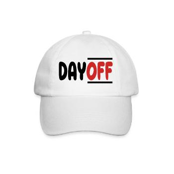 Freier Tag Auszeit von der Arbeit zum Entspannen - Baseballkappe - Weiß/Weiß - Vorne