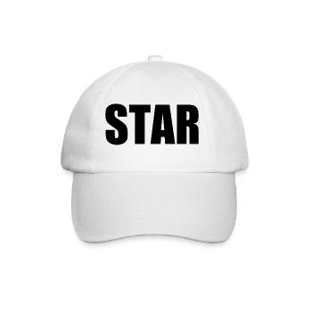 Star - Baseballkappe - Weiß/Weiß - Vorne