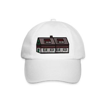 Bauherr Haus Makler Berufe Bauen wohnen Gebäude - Baseballkappe - Weiß/Weiß - Vorne