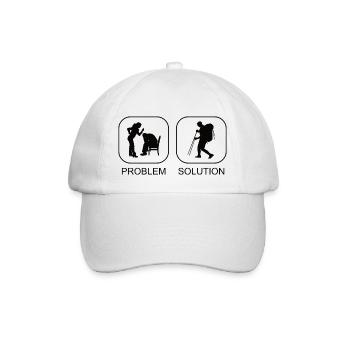 Wandern Bergwanderer Wanderung Bergwandern - Baseballkappe - Weiß/Weiß - Vorne