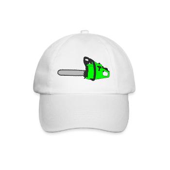 kettensäge - Baseballkappe - Weiß/Weiß - Vorne